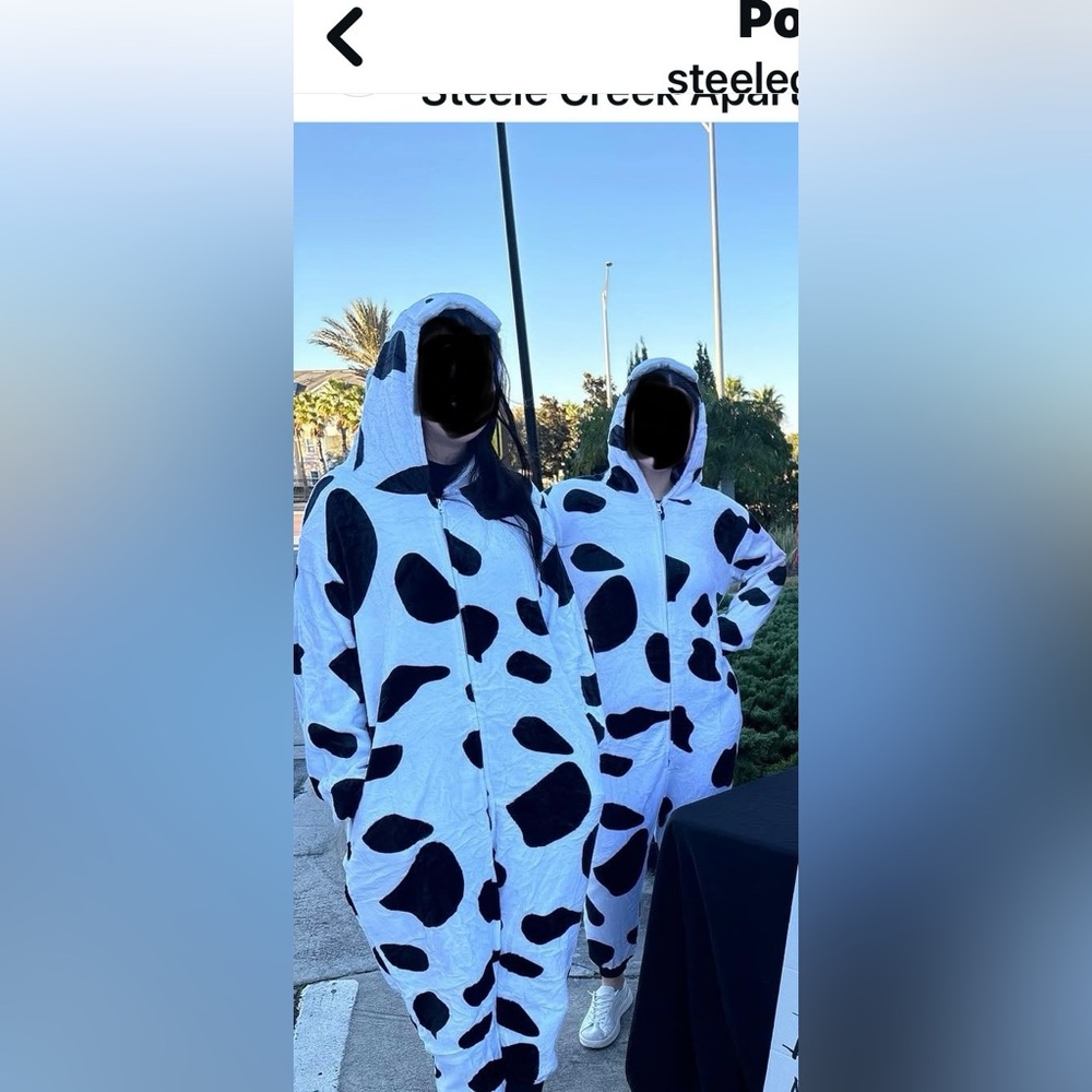 Halloween costume  Stylish Black and White Women's or Men onesie